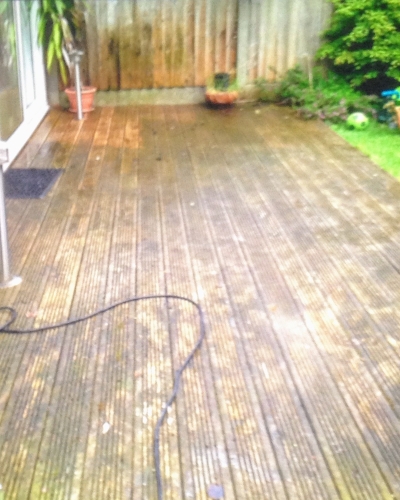 deck cleaning before